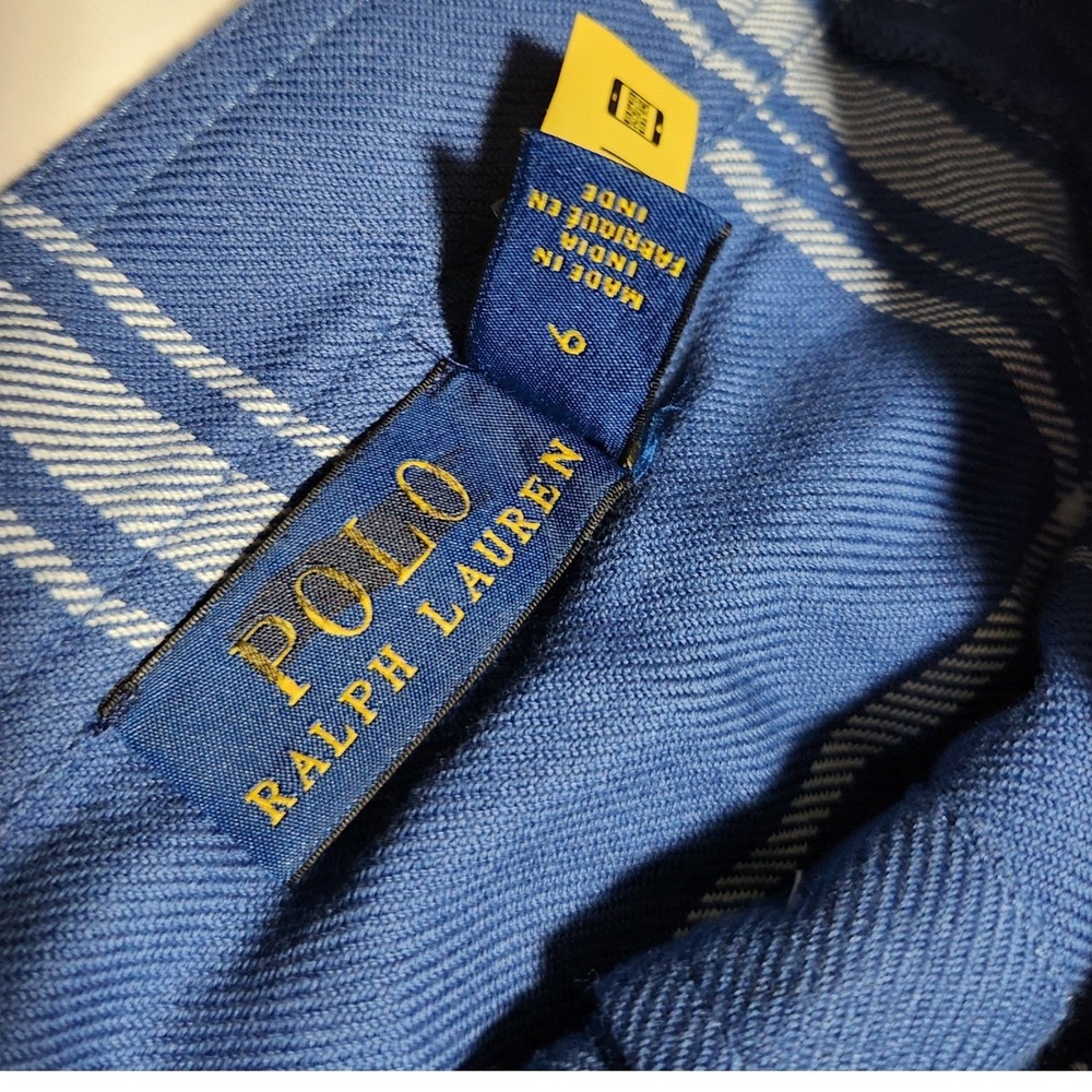 Polo by Ralph Lauren Blue Plaid Midi Skirt - Picture 3 of 13